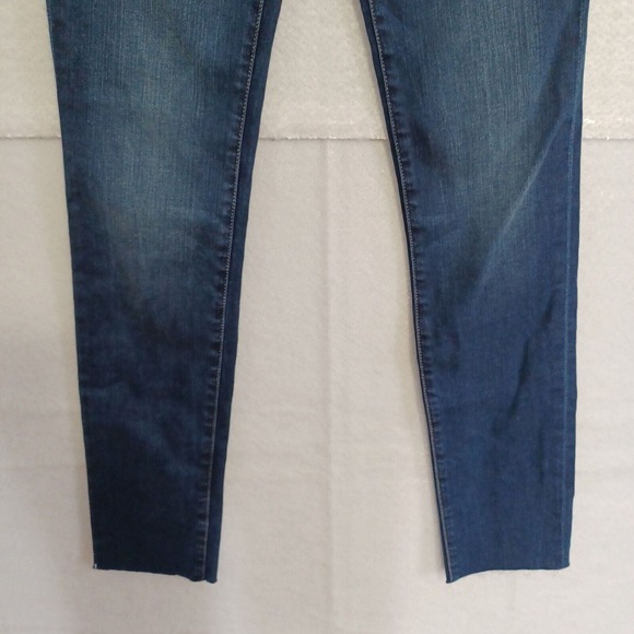 Frame Denim Women's Size 26 Forever Karlie Skinny Jeans Medium Wash Raw Hem EUC - Picture 4 of 9